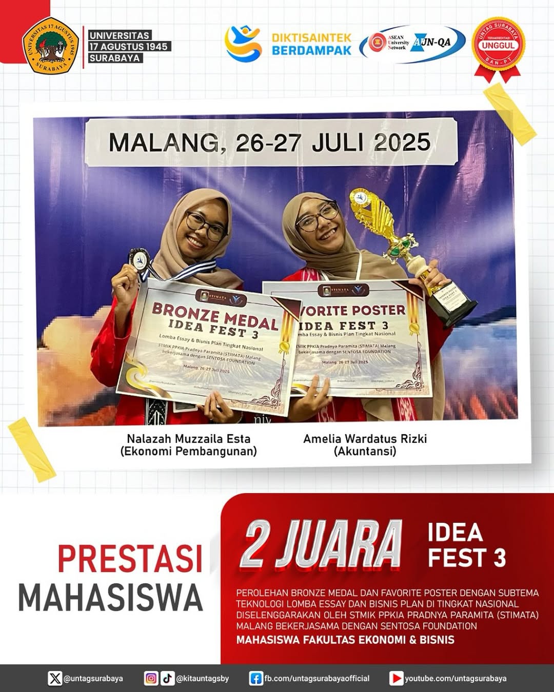 Selamat Atas Perolehan Juara 2 Pada Lomba IDEA FEST 3