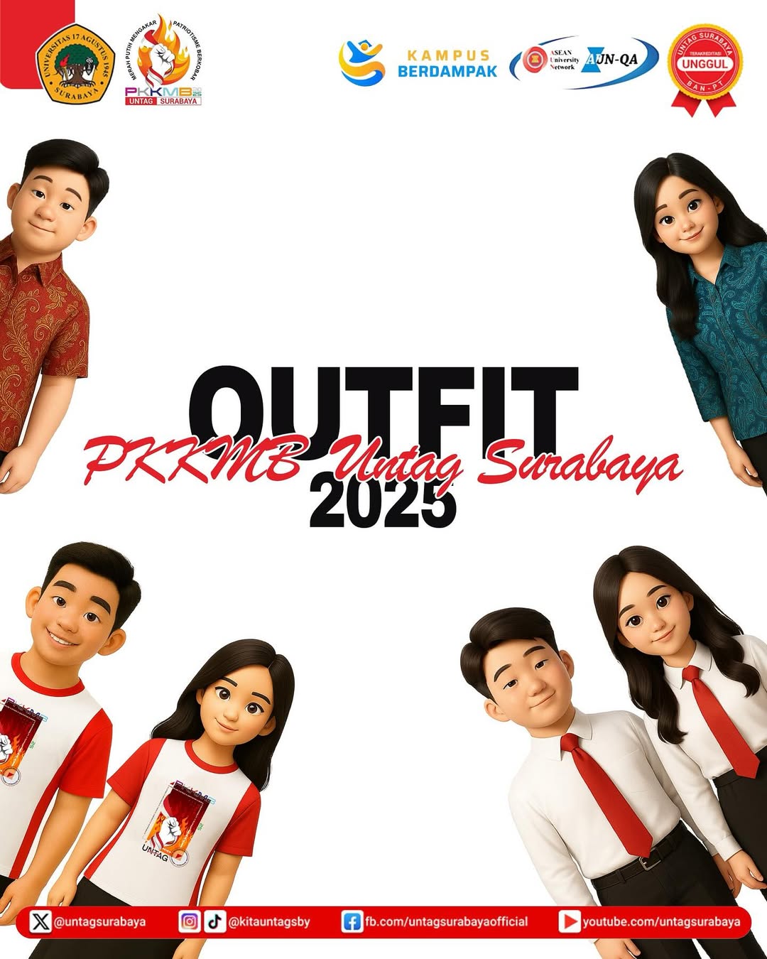 Outfit PKKMB UNTAG SURABAYA  2025