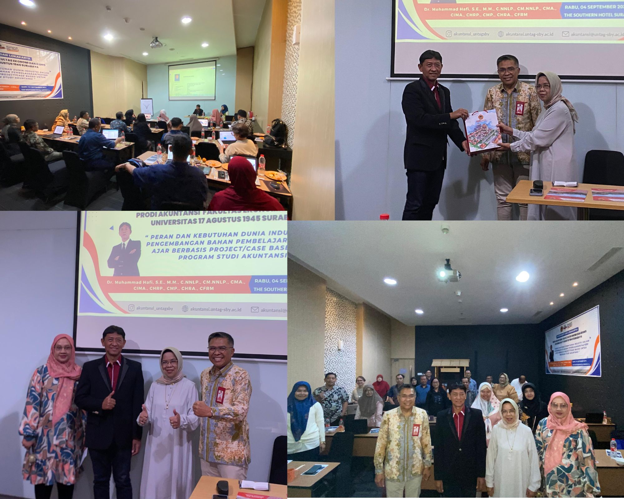 DR. MOHAMMAD HAFI, S.E DALAM ACARA WORKSHOP DAN LOKAKARYA PRODI AKUNTANSI FAKULTAS EKONOMI DAN BISNIS 