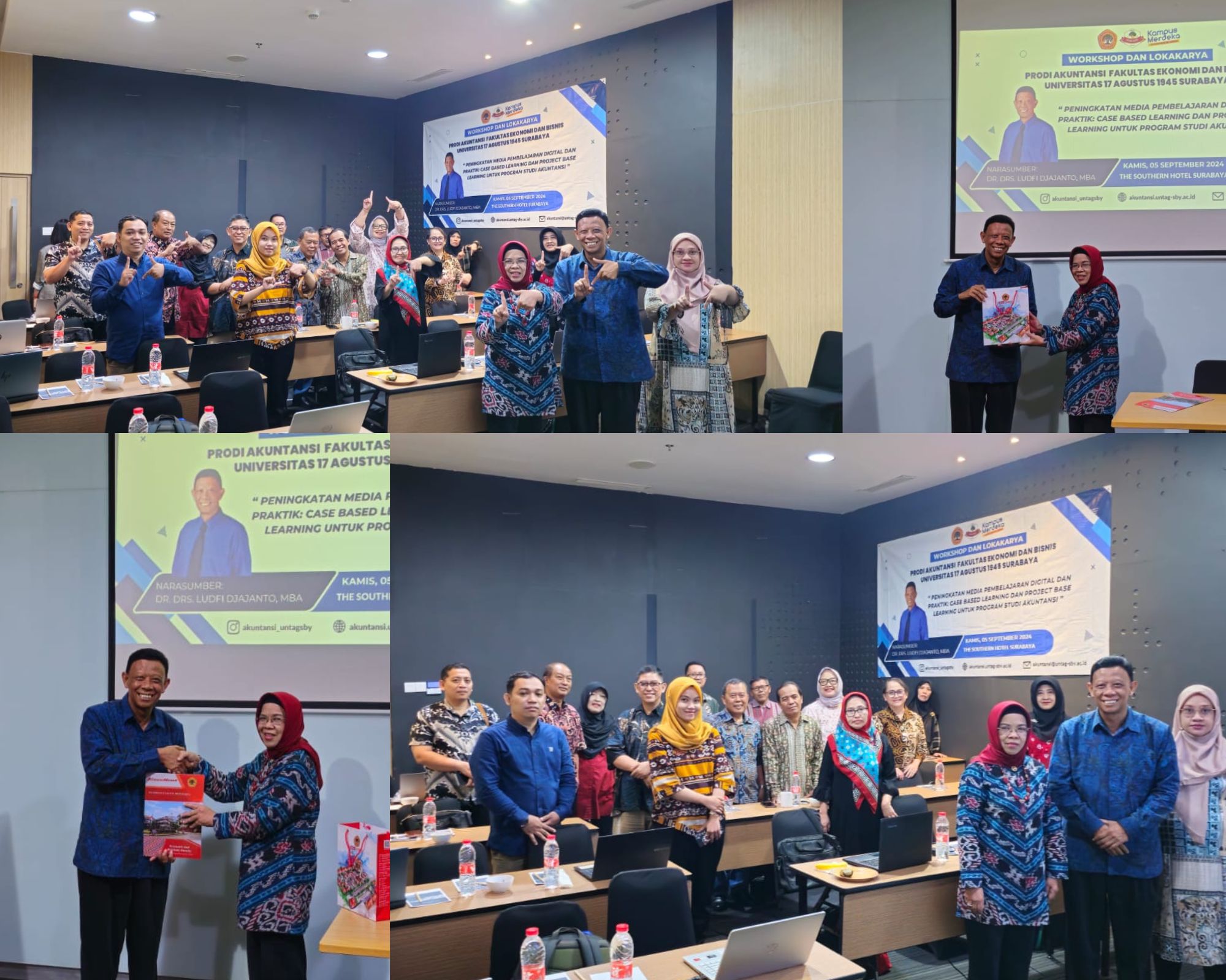 DR. DRS. LUDFI DJAJANTO, MBA DALAM ACARA WORKSHOP DAN LOKAKARYA PRODI AKUNTANSI FAKULTAS EKONOMI DAN BISNIS 