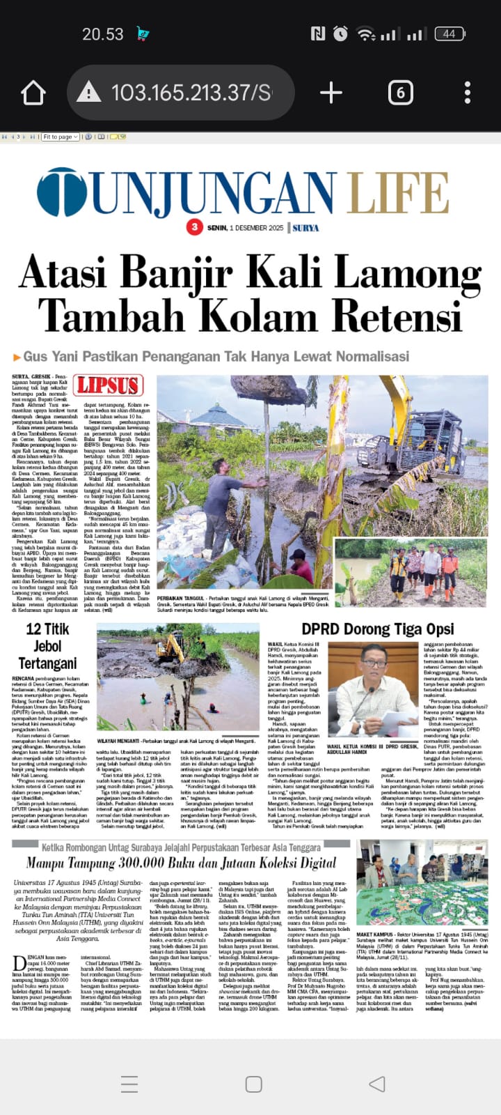 E-NEWSPAPER: TUNJUNGAN LIFE