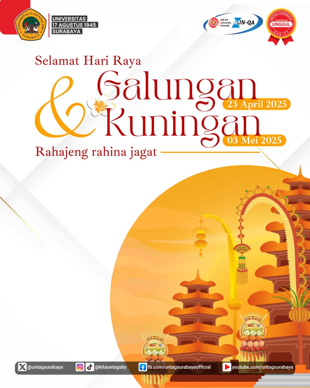 Selamat Hari Raya Galungan & Kuningan