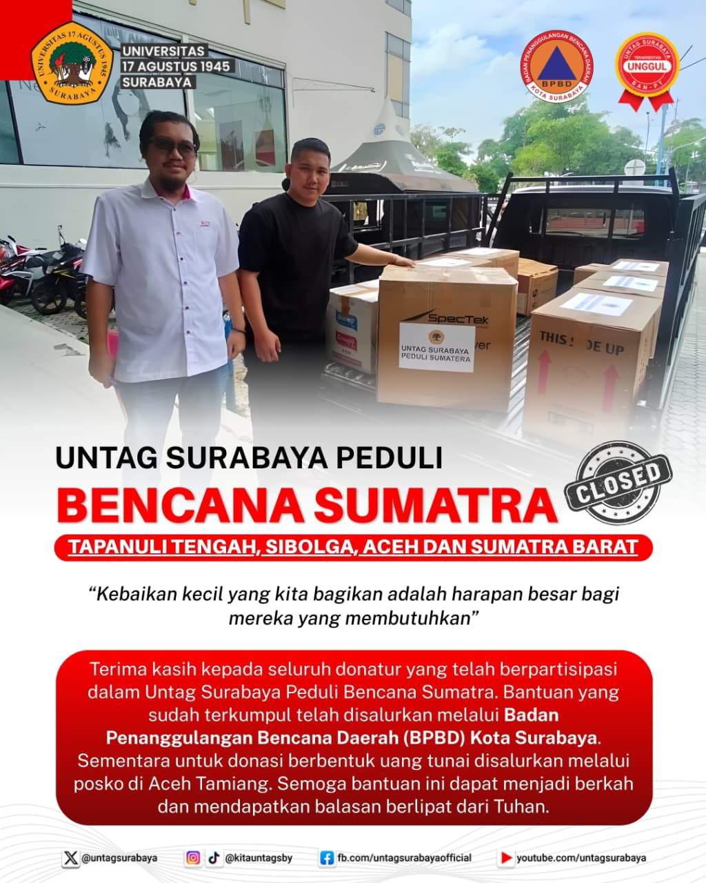 Penyaluran Bantuan Korban Bencana
