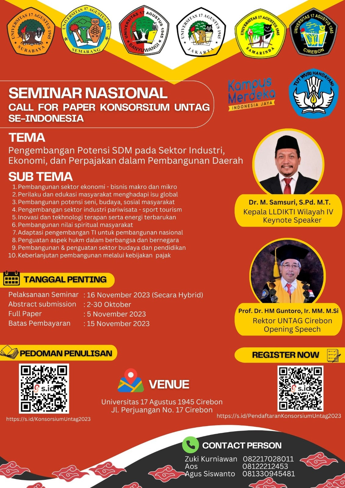 SEMINAR NASIONAL CALL FOR PAPER KONSORSIUM UNTAG SE INDONESIA 2023