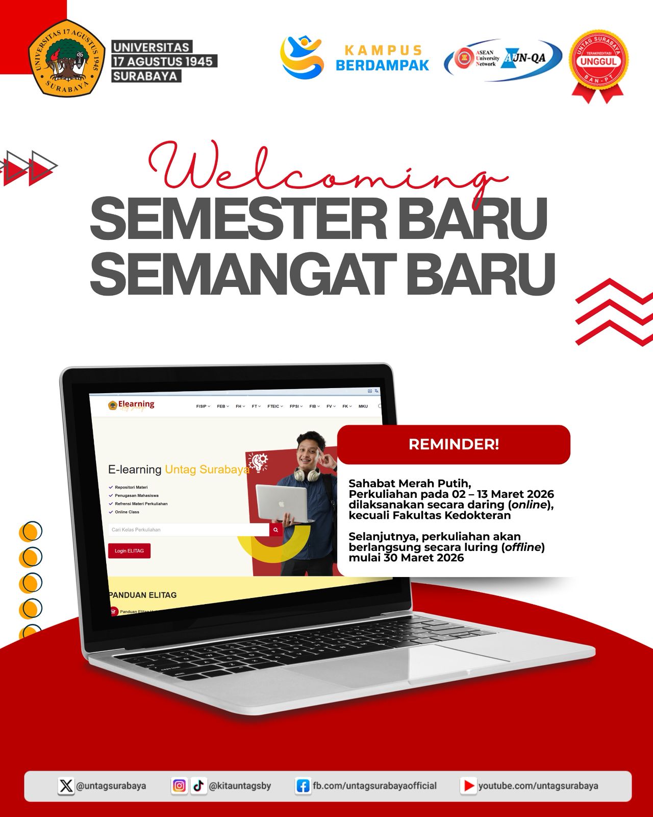 SEMESTER BARU, SEMANGAT BARU