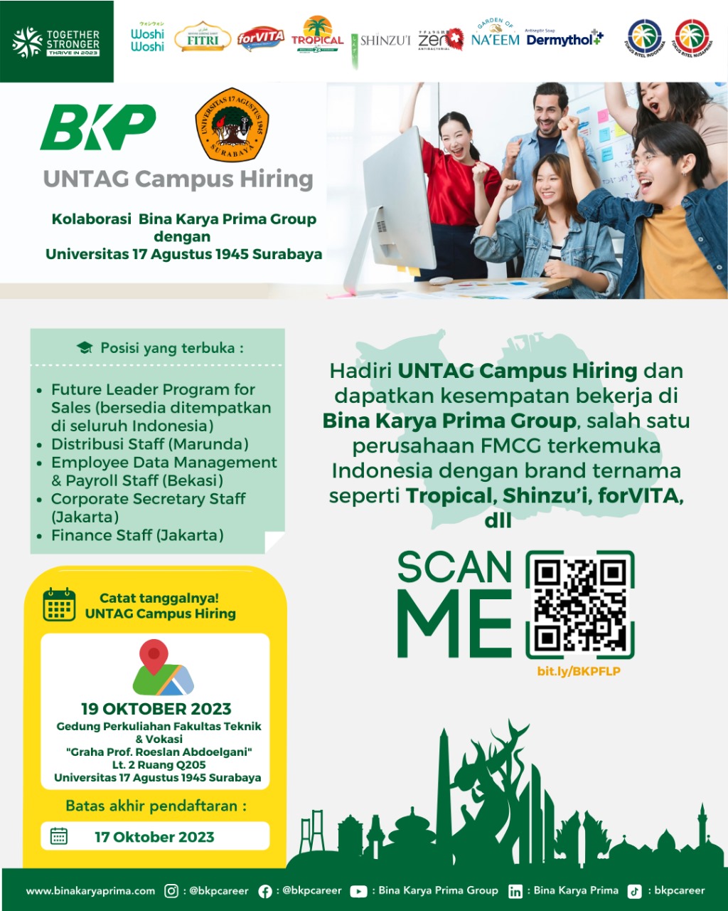 BKP CAMPUS HIRING & WALK INTERVIEW - BINA KARYA PRIMA GROUP