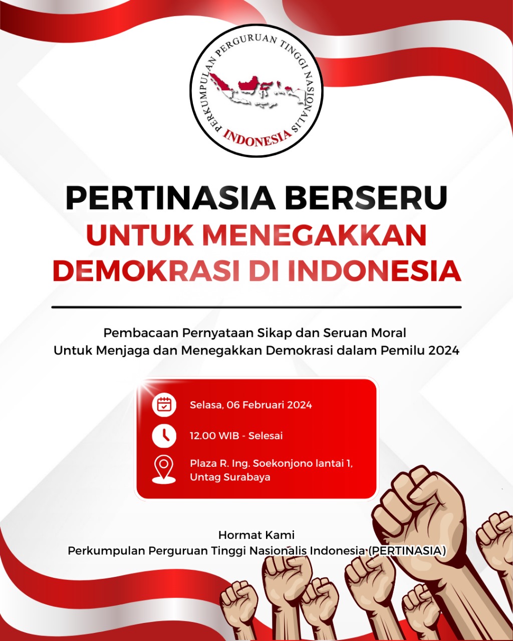 PERTINASIA BERSERU UNTUK MENEGAKKAN DEMOKRASI DI INDONESIA 