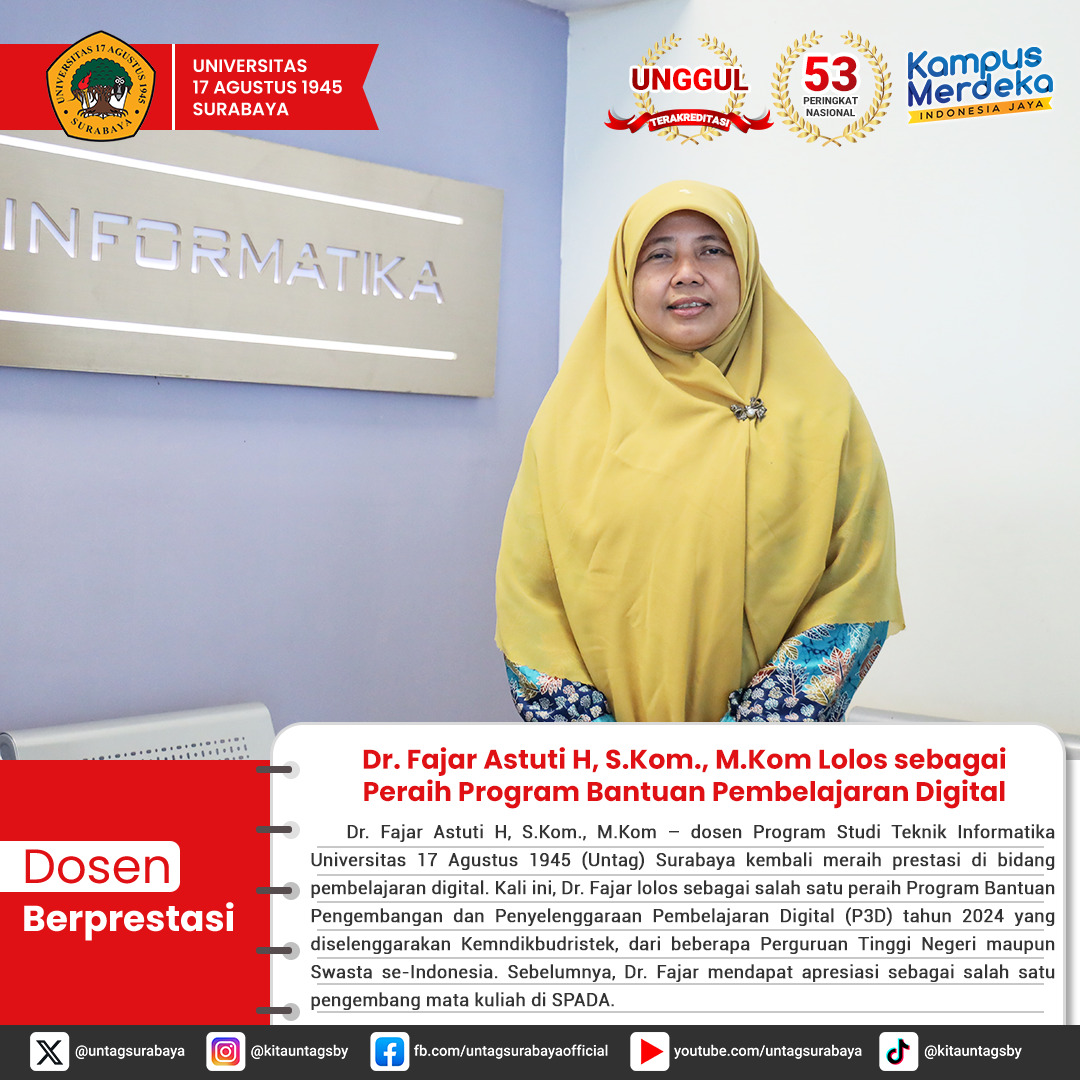 DOSEN BERPRESTASI : PERAIH PROGRAM BANTUAN PEMBELAJARAN DIGITAL 