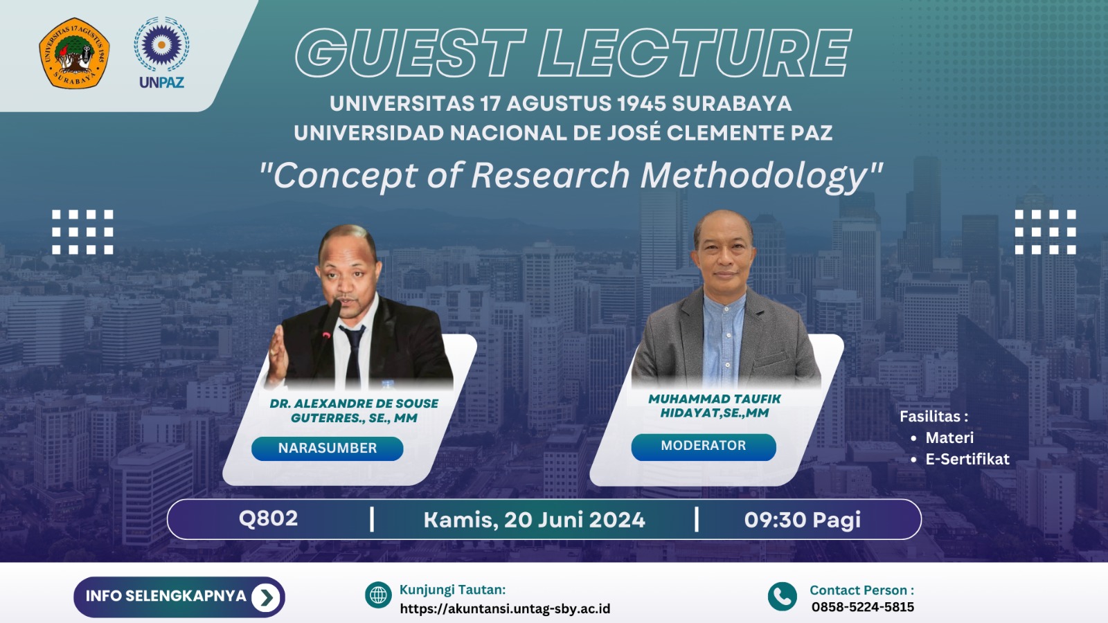 GUEST LECTURE BERSAMA UNIVERSIDAD NACIONAL DE JOSE CLEMENTE PAZ 