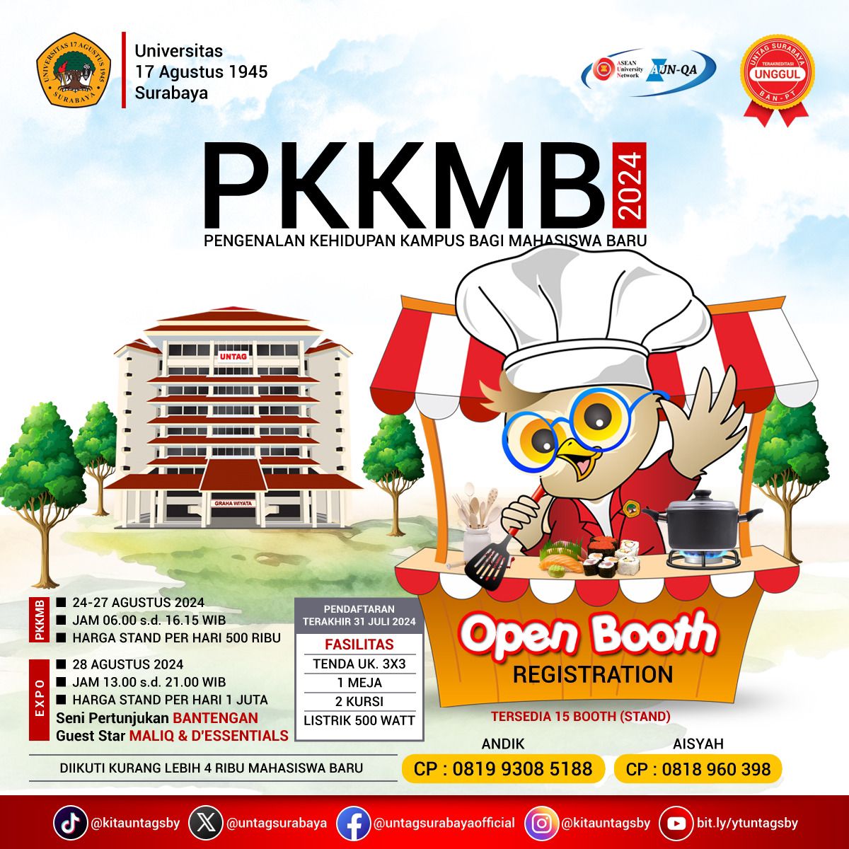 REGISTRASI TENANT PKKMB 2024