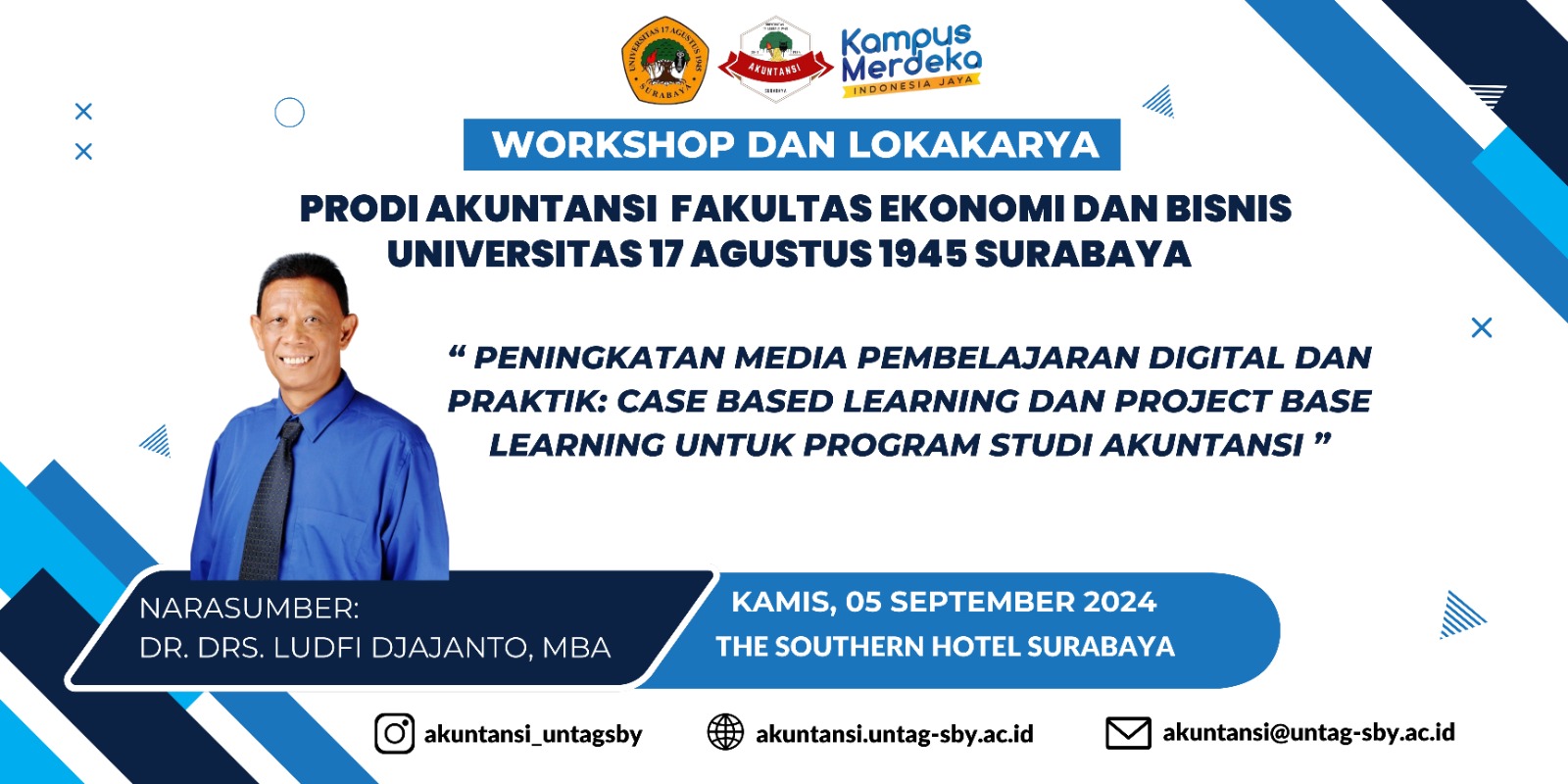 WORKSHOP DAN LOKAKARYA " PENINGKATAN MEDIA PEMBELAJARAN DIGITAL DAN PRAKTIK : CASE BASED LEARNING DAN PROJECT BASE LEARNING UNTUK PROGRAM STUDI AKUNTA