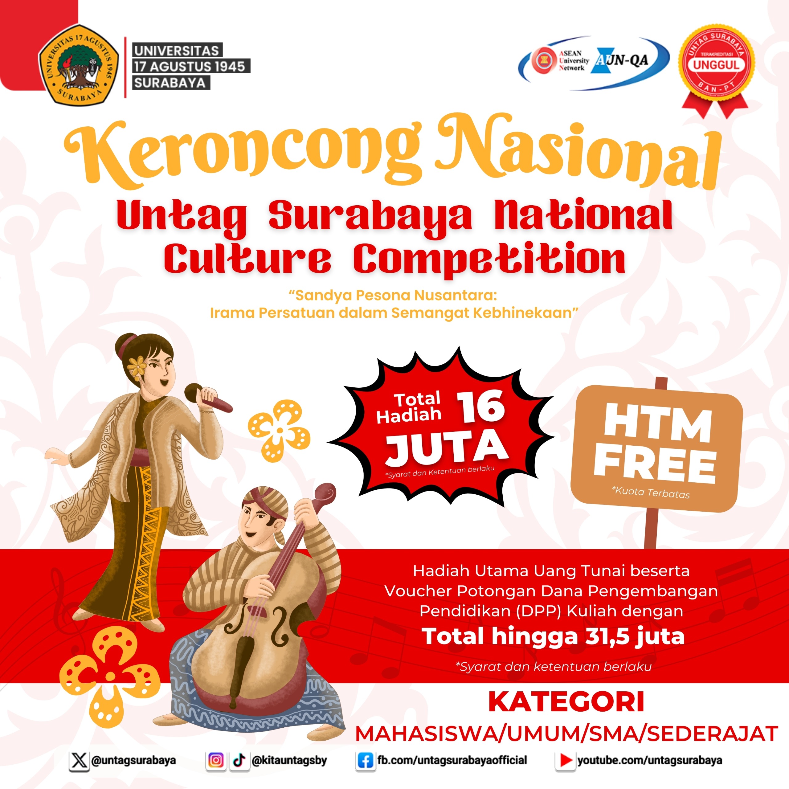 UNTAG Surabaya National Culture Competition