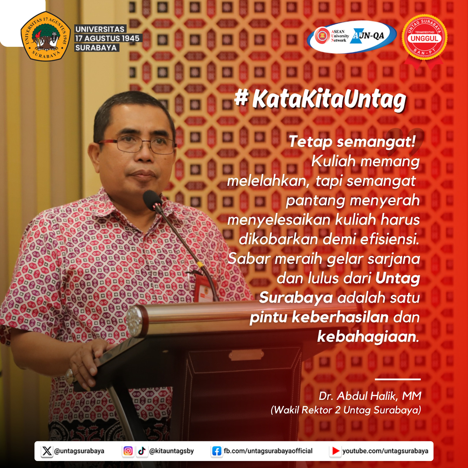 Quotes of The Day Pejabat Struktural Kampus Merah Putih