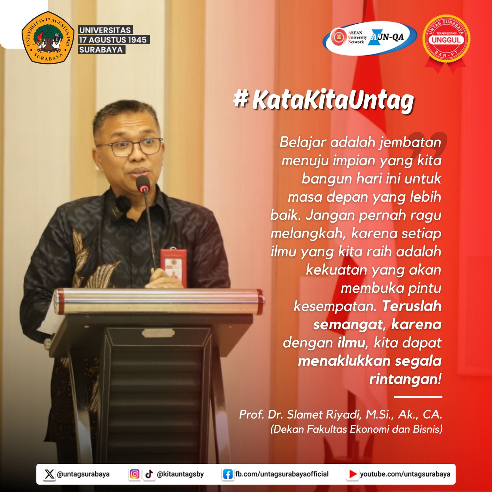 Quotes of The Day Pejabat Struktural Kampus Merah Putih