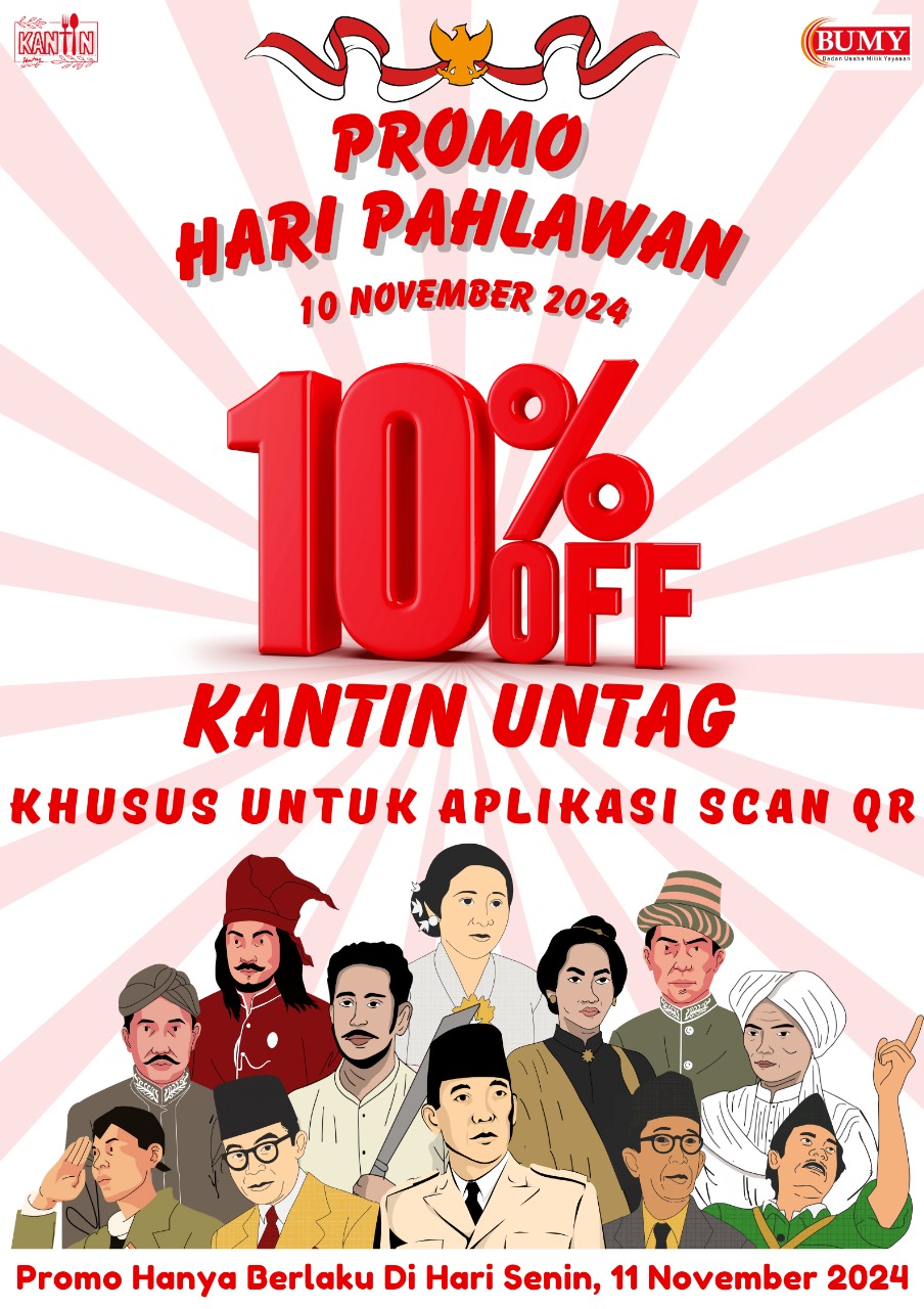 PROMO HARI PAHLAWAN KANTIN UNTAG SURABAYA!!