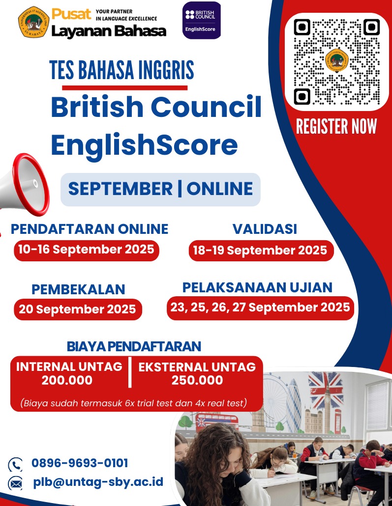 Pendaftaran Tes Bahasa Inggris 2025