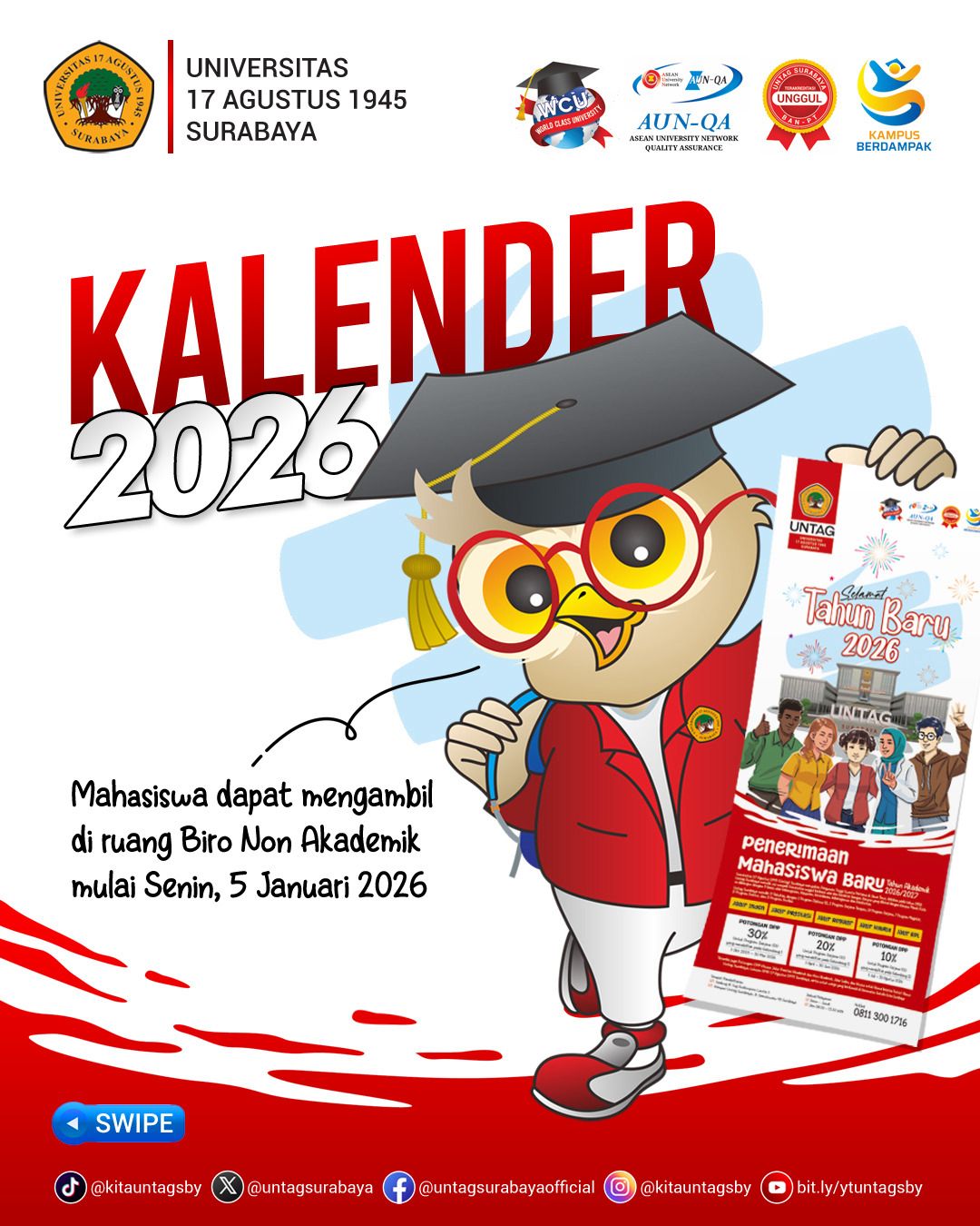 PENGAMBILAN KALENDER 2026 UNTUK MAHASISWA