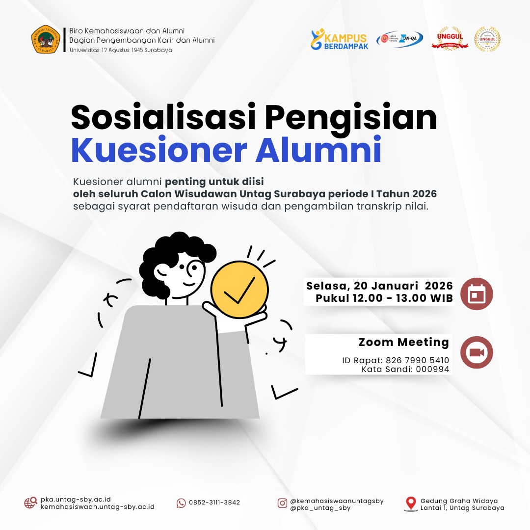 Sosialisasi Pengisian Kuesioner Alumni Gasal 2025-2026